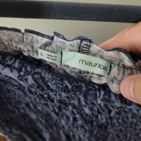 Maurices Strapless Mini Bandeau Top Summer Dress Size L - Picture 2 of 7